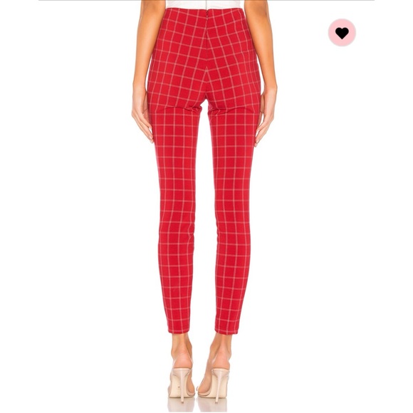 h:ours Darling Pant in Red & White S Revolve - Picture 4 of 4